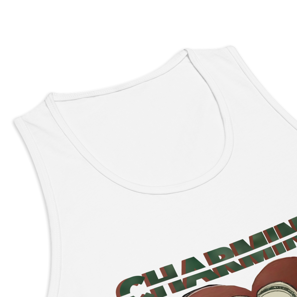 Charming White Swag Tank