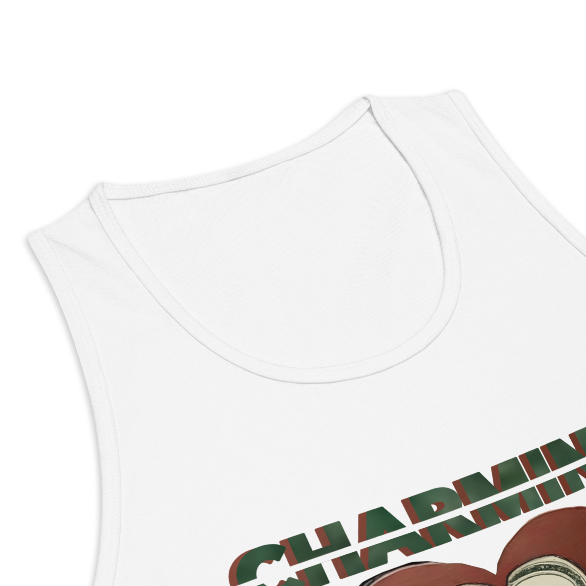 Charming White Swag Tank