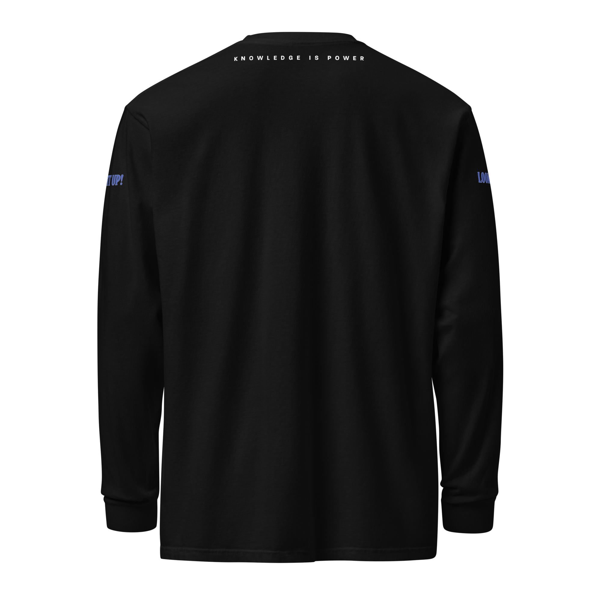 Look It Up Long-sleeve Heavyweight Black T