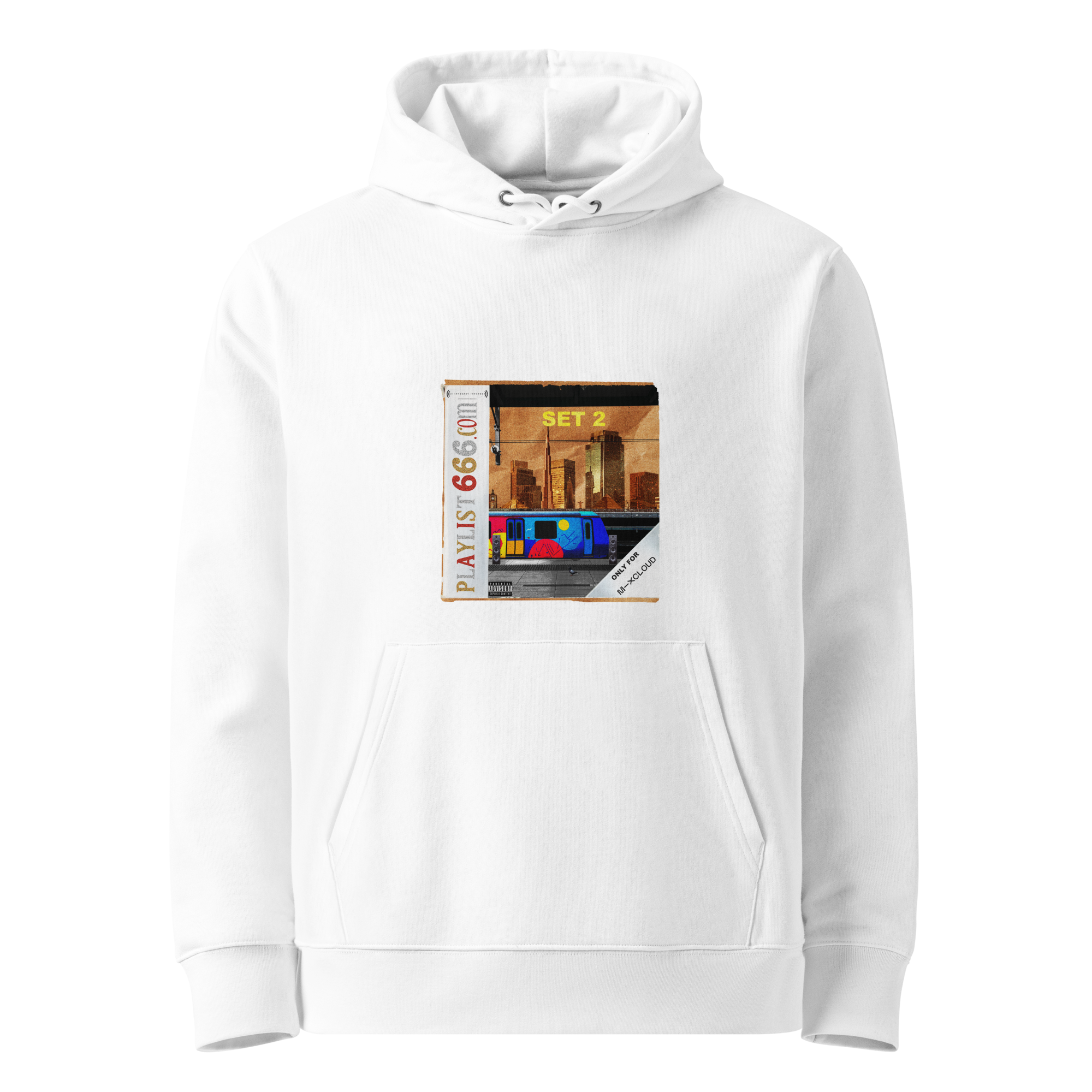 Playlist666.com Set 2 Unisex essential eco hoodie