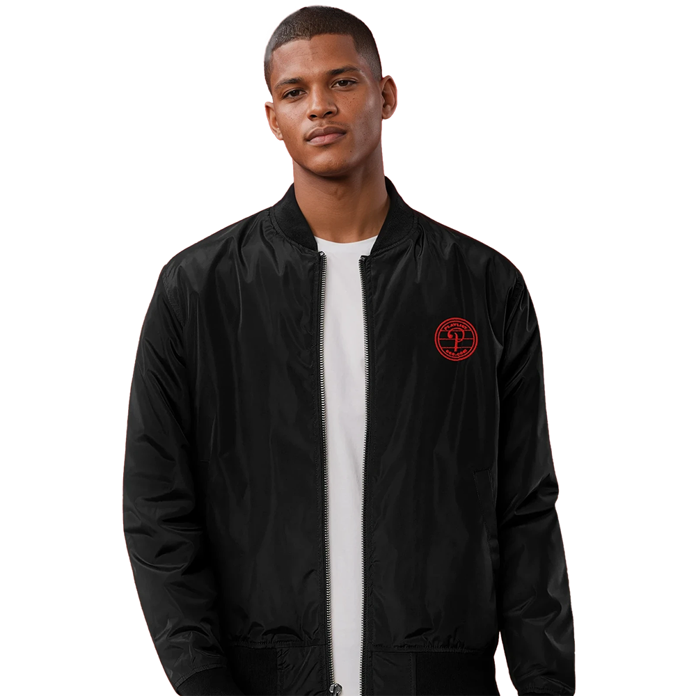Playlist666.com Premium Recycled Bomber Jacket