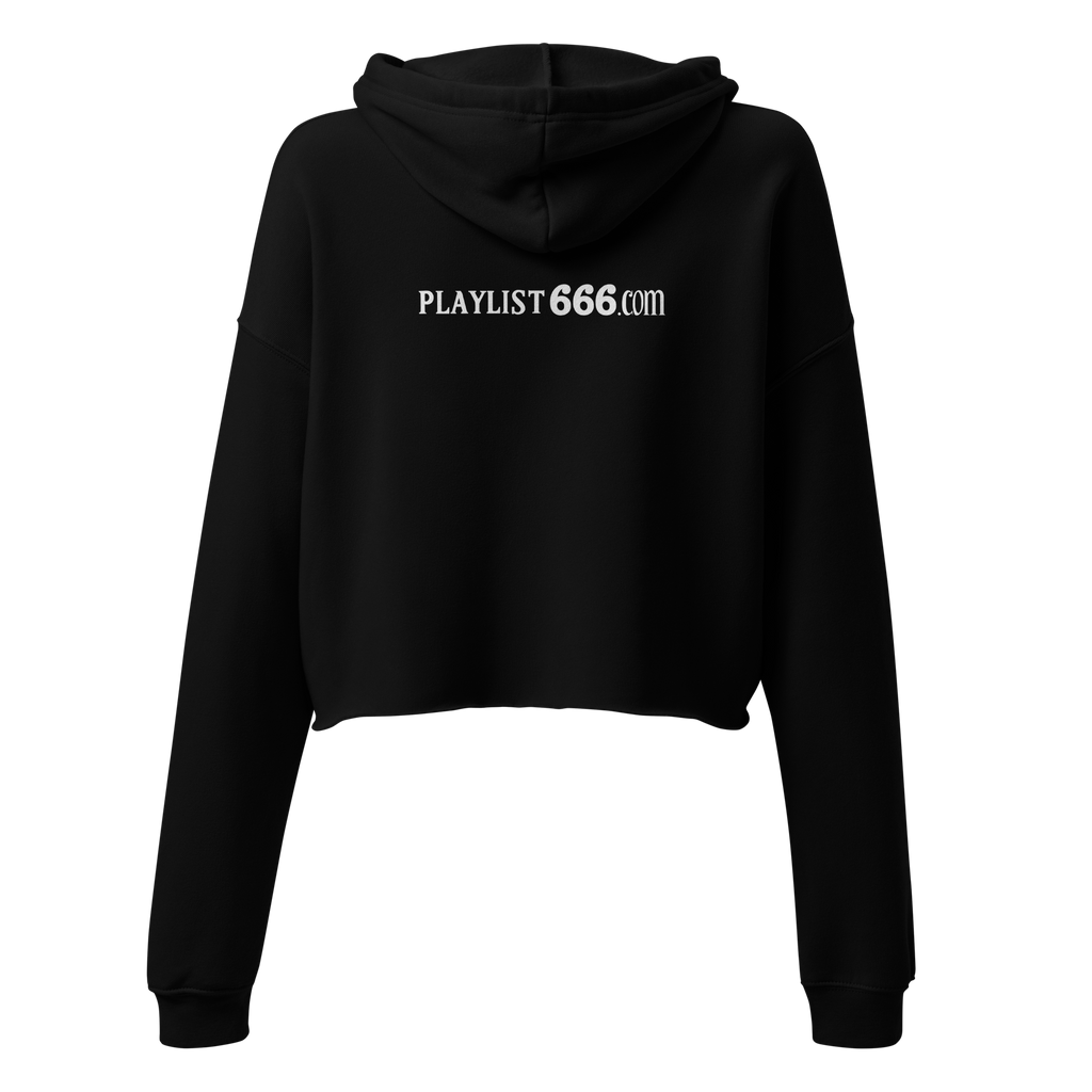 Playlist666.com Women's Crop Hoodie