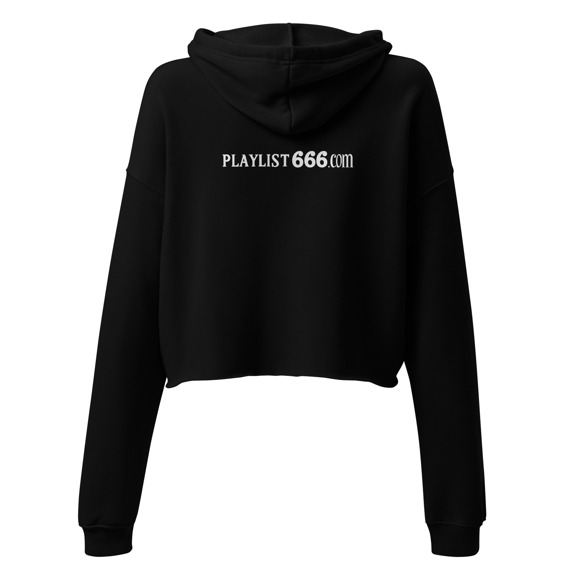 Playlist666.com Women's Crop Hoodie