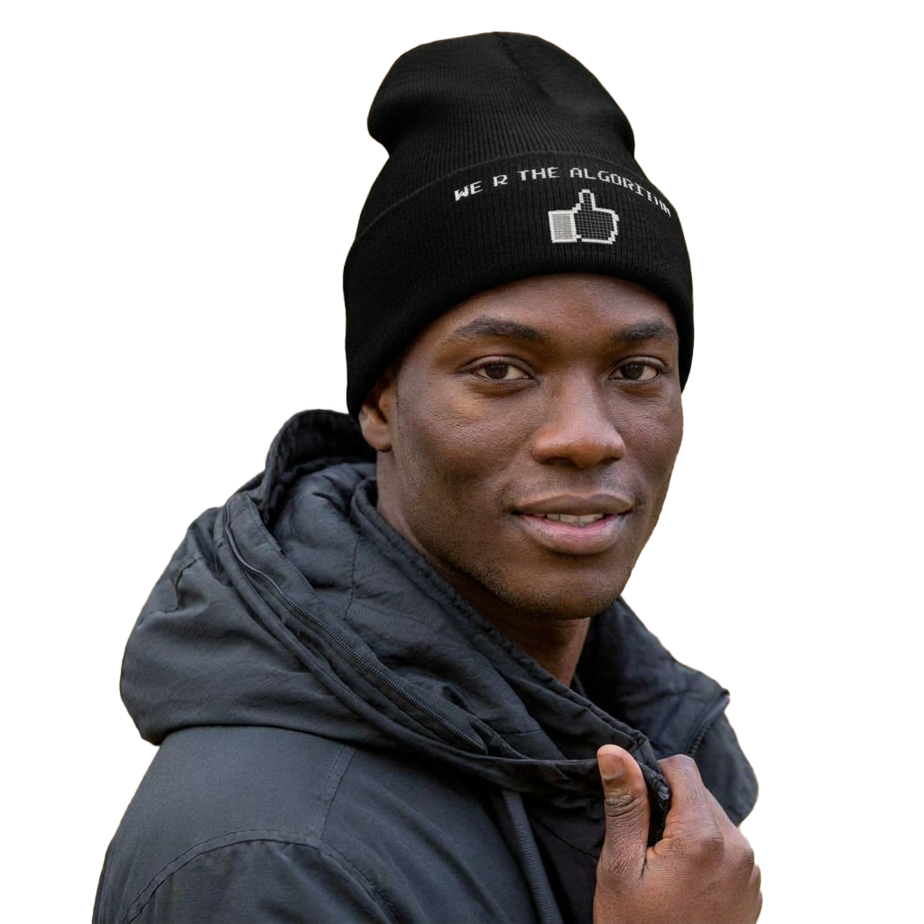 We R The Algorithm Black Beanie