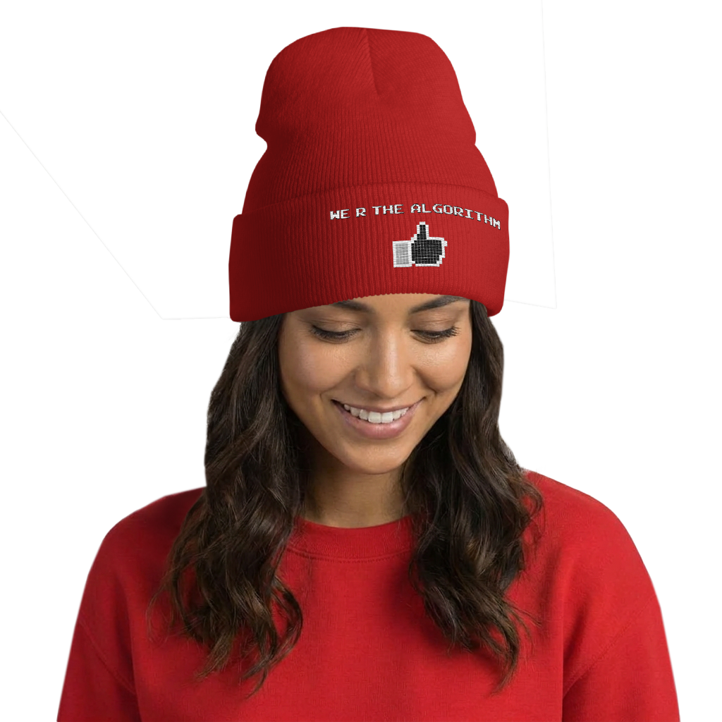 We R The Algorithm Red Beanie