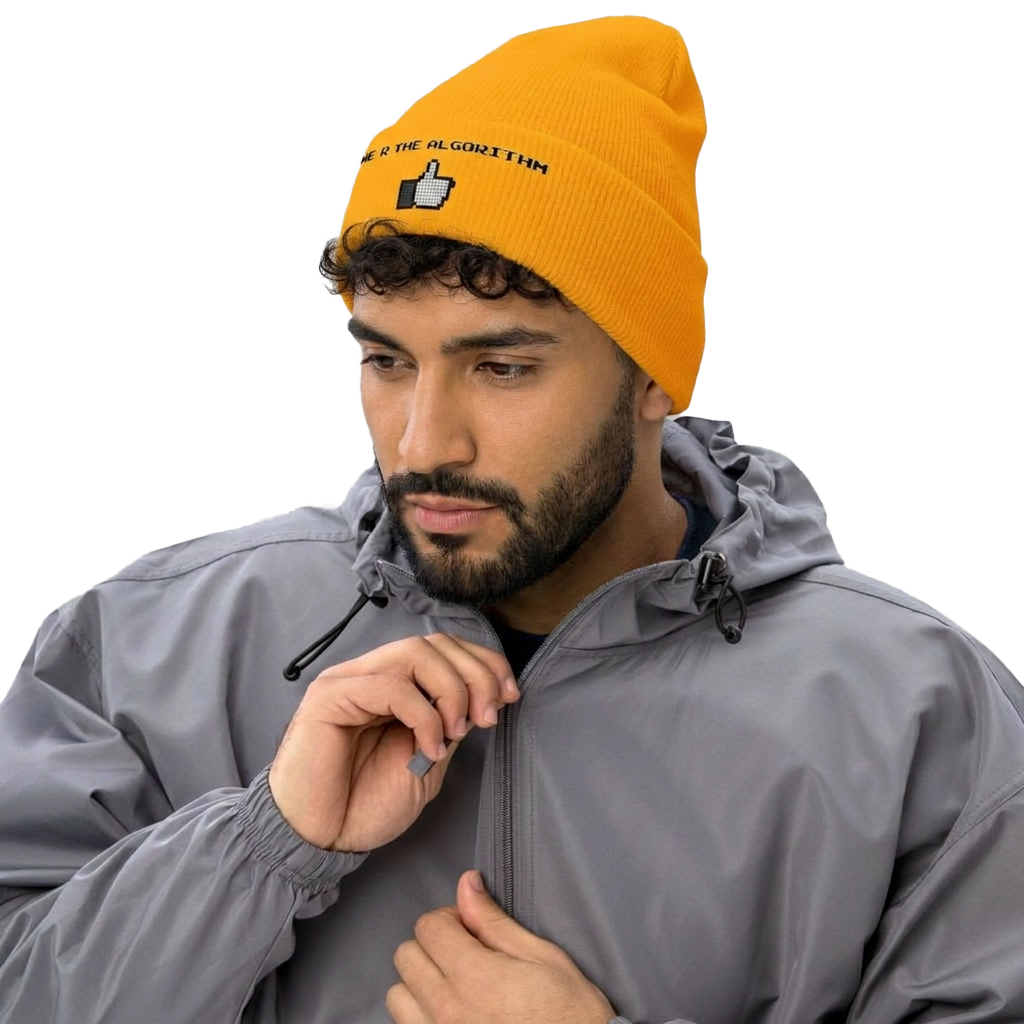 We R The Algorithm Yellow Beanie