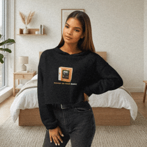 Playlist666.com Women's Crop Hoodie
