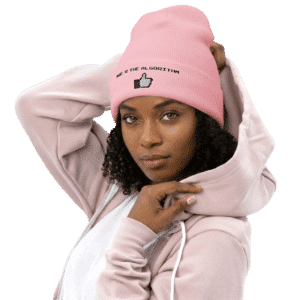 We R The Algorithm Pink Beanie
